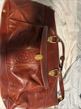 Orlandi Marino made in Italy  travel leather carryon